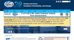 Desktop Screenshot of clivar.org